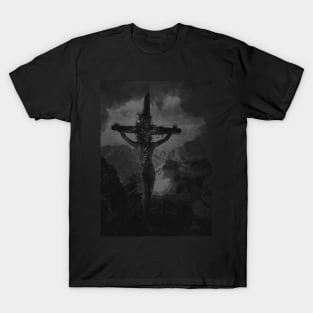 Christ on cross art T-Shirt